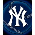 New York Yankees Light Weight Fleece MLB Blanket (Flashball Series) by Northwest (50""x60"")