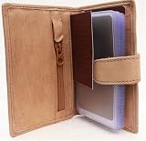 Soft Calf Hide Leather Credit card holder wallet - colour Sand - by Prime Hide - Gift Boxed