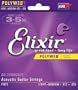 Elixir Strings Acoustic Guitar Strings, 6-String, Light-Medium POLYWEB Coating