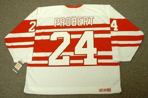 BOB PROBERT Detroit Red Wings 1992 CCM Vintage Throwback Home NHL Hockey Jersey, MEDIUM