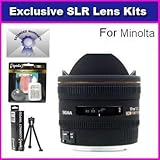 Sigma 10mm f/2.8 EX DC HSM Fisheye Lens for Minolta Maxxum 5D 7D Includes 7 ....
