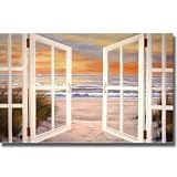 Sunset Beach by Diane Romanello Premium Stretched Canvas (Ready to Hang)