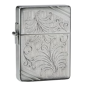 Zippo Brush Chrome 1935 Luxury 35 Lighter: Sports &amp; Outdoors