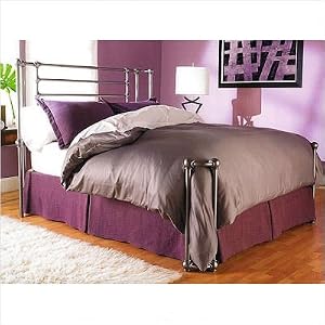 Caprio Bed - Headboard and Open Footboard with Return Posts Finish: Rustic Silver, Size:...