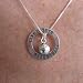 Sterling Silver Basketball Affirmation Band and Charm Necklace (Necklace Length=16 Inches)
