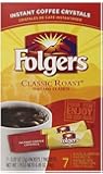 Folgers Classic Roast Instant Coffee, Single Serve Packets, 84 Count