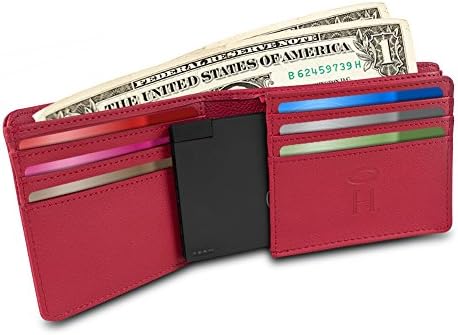 Halo Bi-Fold Wallet With RFID Protection - Red (Wallet Only)