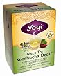 Yogi Green Tea Kombucha Decaf, Herbal Tea Supplement, 16-Count Tea Bags (Pack of 6)
