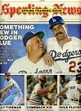 sporting News March 7 1988 Tommy Lasorda & Kirk Gibson/Los Angeles Dodgers Cover, Spring Training Issue, Steve Bedrosian/Philadelphia Phillies, Tom Browning/Cincinnati Reds, Mike Greenwell/Boston Red Sox