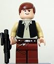 LEGO Star Wars Minifigur - Die Rückkehr der Jedi-Ritter - Han Solo, Schwarze Weste, Fleisch