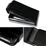 Cool Crocodile PU Leather Case Cover For Apple iPhone 4 4G Black