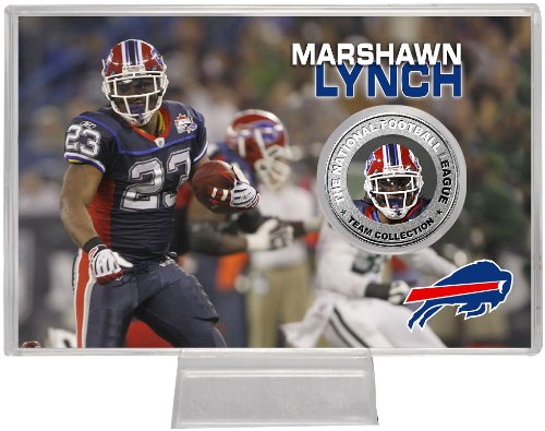 Highland Mint NFL Buffalo Bills Marshawn Lynch Silver Color Coin Card