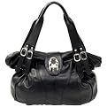 Parinda Sunflower Faux Leather Tote - Black