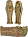 King Tut Coffin with King Tut Inside, 8"L