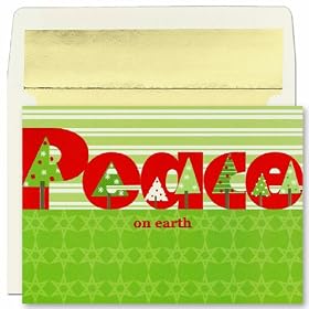 Trees & Stripes Boxed Christmas Cards