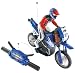 Mattel - Tyco R/C N1921-0 - Turbo Wheelie 27MHz blaues Motorrad roter Fahrer