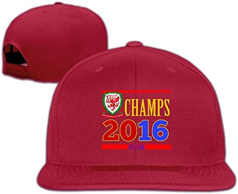 Unisex Wales Champion 2016 Adjustable Snapback Baseball Hat Red One Size