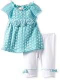 Little Lass Baby-Girls Infant 2 Piece Capri Set with Roses