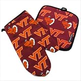 Virginia Tech Hokies Oven Mitt Potholder Set