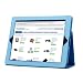 TeckNet® iPad 2 Premium Folio Case / Cover and Flip Stand For Apple iPad 2, With Magnetic Sleep Wake Sensor Feature - Blue...
