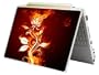 Bundle Monster MINI NETBOOK Laptop Notebook Skin Sticker Cover Art Decal - 7" 8" 9" 10" - Fit HP Dell Asus Acer Eee Compaq MSI - Red Flame