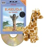 African Wildlife Foundation KIDS! Collection - Kakuda the Giraffe (BK, CD, Plush Beany)