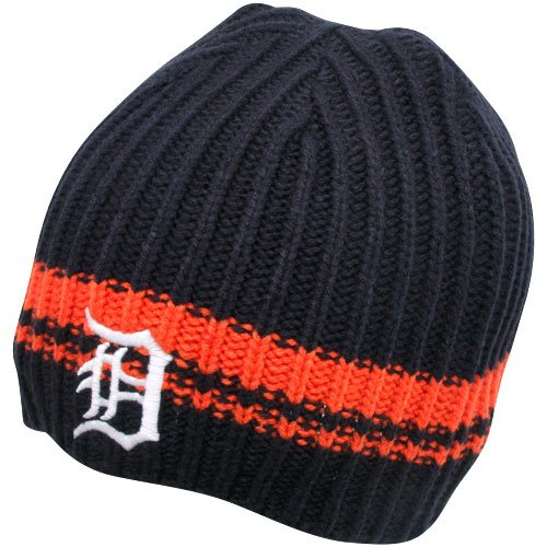 MLB Men's Detroit Tigers Ontario Knit (Navy, One Size)