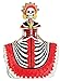 Dod Red Senorita Mexican Traditional Skeleton Sculpture