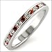 Jewelry - Garnet Swarovski Sterling Silver Ring