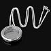 Living Memory Floating Charm Round Glass Locket Silver Pendant and Necklaces 20