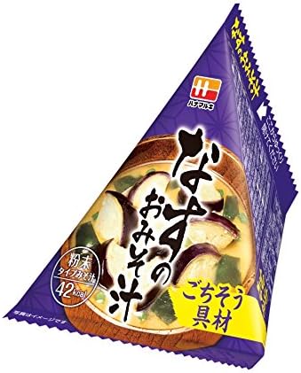 Miso soup 13g ~ 10 pieces of Hanamaruki triangle pack feast fixture material eggplant