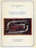 Important European Arms and Armour, Sotheby Parke Bernet, Zurixh. November 25, 1980