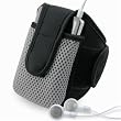 eForCity Black SportBand with case Compatible With Apple&reg; iPod&reg; Video [30GB / 60GB / 80GB] / iPod&reg; Video U2 Special Edition / iPod&reg; [15GB / 20GB / 30GB / 40GB / 60GB] / iPod&reg; photo U2 Special Edition / iPod&reg; mini [4GB / 6GB], Microsoft Zune MP3 Players / Cell Phones