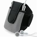 SportBand / Armband Compatible With Microsoft Zune 80 GB / 120 GB (Black/Gray)
