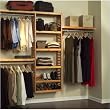 John Louis Home JLH-528 Premier 12-Inch Deep Closet Shelving System, Honey Maple
