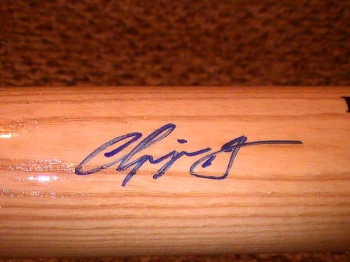 Chipper Jones Atlanta Braves Signed Autographed Baseball Bat Coa