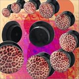 Acrylic Cheetah Animal Print Screw Fit Plugs - 7/8" (22mm) - Sold As A Pair