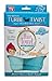 Turbie Twist Microfiber Hair Towel (2 Pack) Light Aqua - Dark Aqua