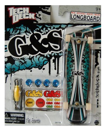 Tech Deck Exclusive Longboard 120mm G&s Blue Hawaii Skateboard Larger Than 96mm