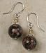 Leopard Skin Jasper and Citrine Bead Earrings