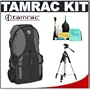 Tamrac 5550 Adventure 10 Digital SLR Camera & Computer Backpack (Gray/Black) + Tripod + Accessory Kit for Canon Rebel T3, T3i, T1i, T2i, EOS 60D, 5D, 7D, Nikon D3000, D3100, D5000, D5100, D7000, D300s, Olympus Evolt E-5, E-30, E-620 & Sony Alpha A560, A580, A33, A35, A55