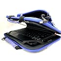 Samsung NC10-14GB 10.2-Inch Netbook CaseCrown Double Memory Foam Netbook Case with Shoulder Strap (Blue Faux Alligator Skin)