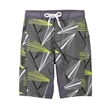 Boys' Cherokee Geo Print Swim Shorts - Gray