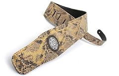 Brown 'Wildlife Series' Faux Leather Guitar Strap for Electric/Acoustic/Bass Guitar