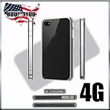 Premium Clear Hard Crystal Clear Case Cover for Apple iPhone4, 4th Generati ....