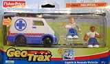 Geotrax Rail & Road System Lights & Sounds Vehicle: Stat and Stewart the Most Helpful Team