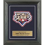 2009 WORLD SERIES EMBROIDERED COMMEMORATIVE PATCH MAT AND FRAME