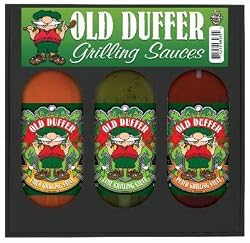 Hot Sauce Harrys HSH8085 HSH OLD DUFFER GRILLING GIFT SET - 3 Grilling Sauces 3 packs - 12oz