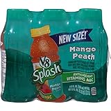 V8 Splash Mango Peach, 12 Ounce (Pack of 6)