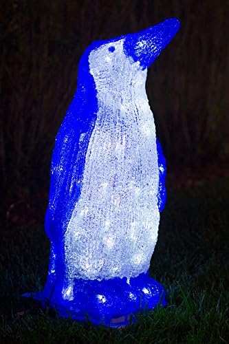 22 in. height 100 LED Decorative Blue Penguin